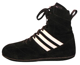 Chaussure de boxe française adidas en cuir sur