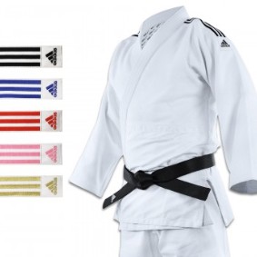 Kimono bandes rose judo Adidas J690 QUEST