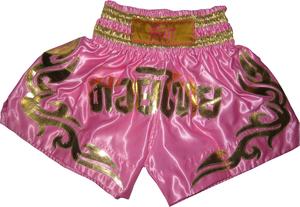 Short de boxe Thai rose