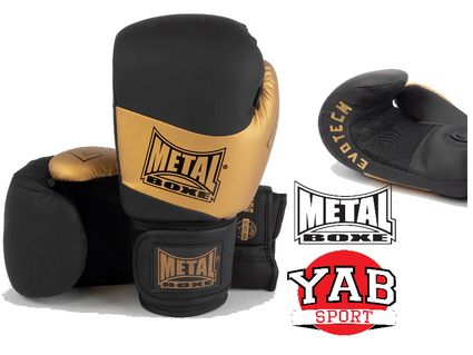 GANTS DE BOXE  EV1 NOIR OR METAL BOXE