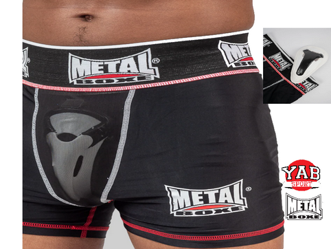 Short avec coquille métal Boxe